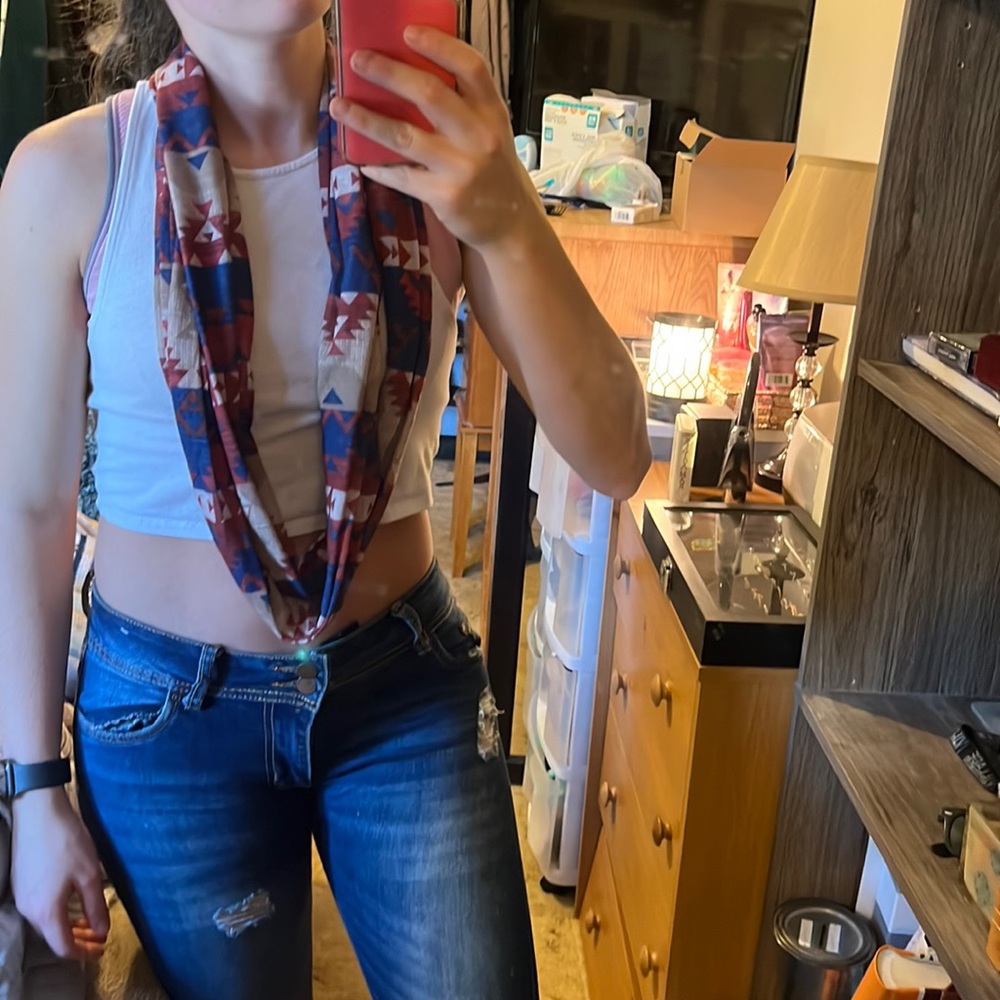 Skinny infinity scarf